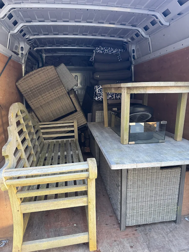 man and van liverpool with a full van of household items
